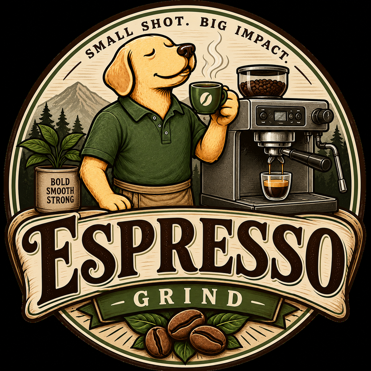 5lb Espresso Grind- Wild Pup- Espresso Blend